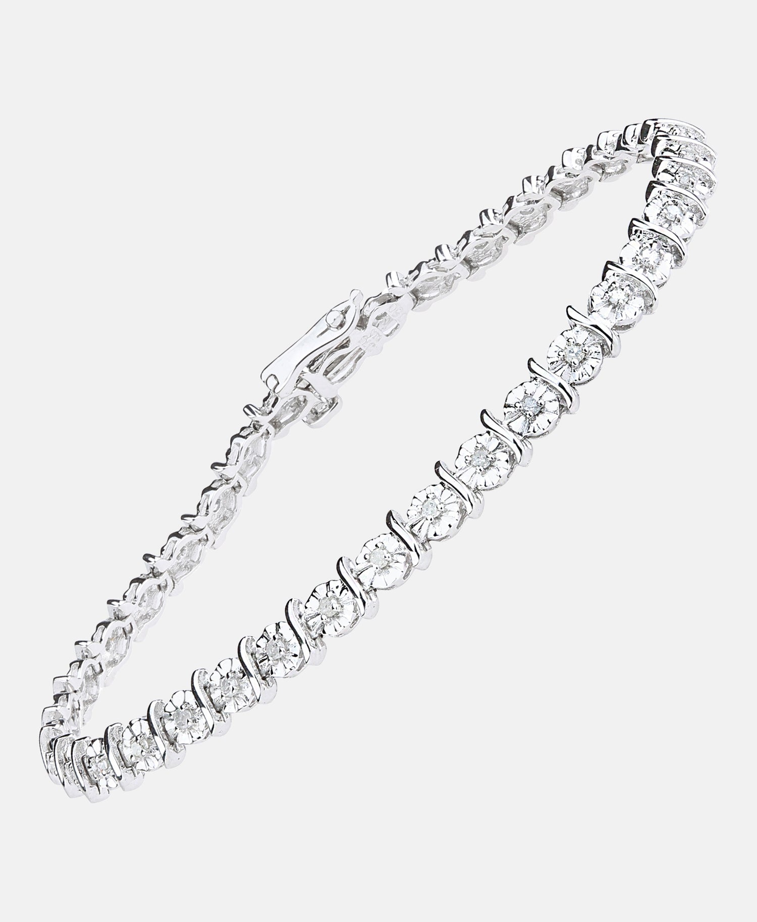 Armband aus 375 Weißgold mit 0.50 Karat Diamant