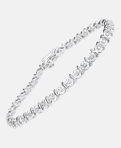 Armband aus 375 Weißgold mit 0.50 Karat Diamant