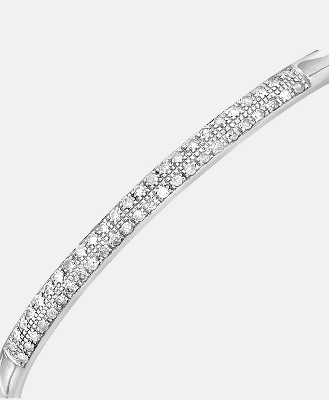 Armreif aus 375 Weißgold mit Diamant