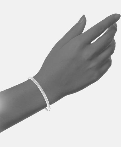 Armreif aus 375 Weißgold mit Diamant