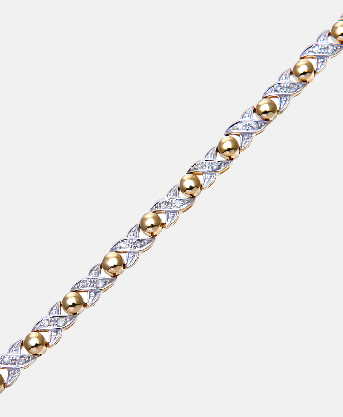 Armband aus 375 Gelbgold mit Diamant