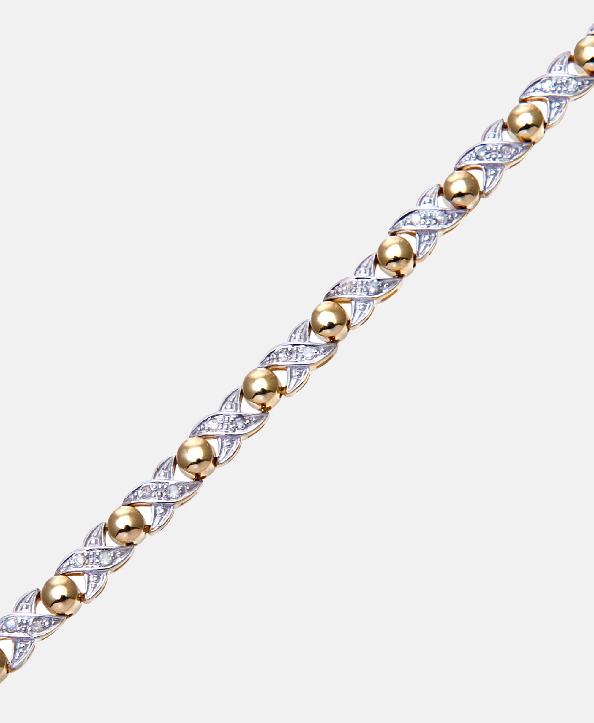 Armband aus 375 Gelbgold mit Diamant