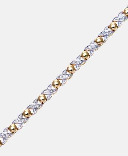 Armband aus 375 Gelbgold mit Diamant