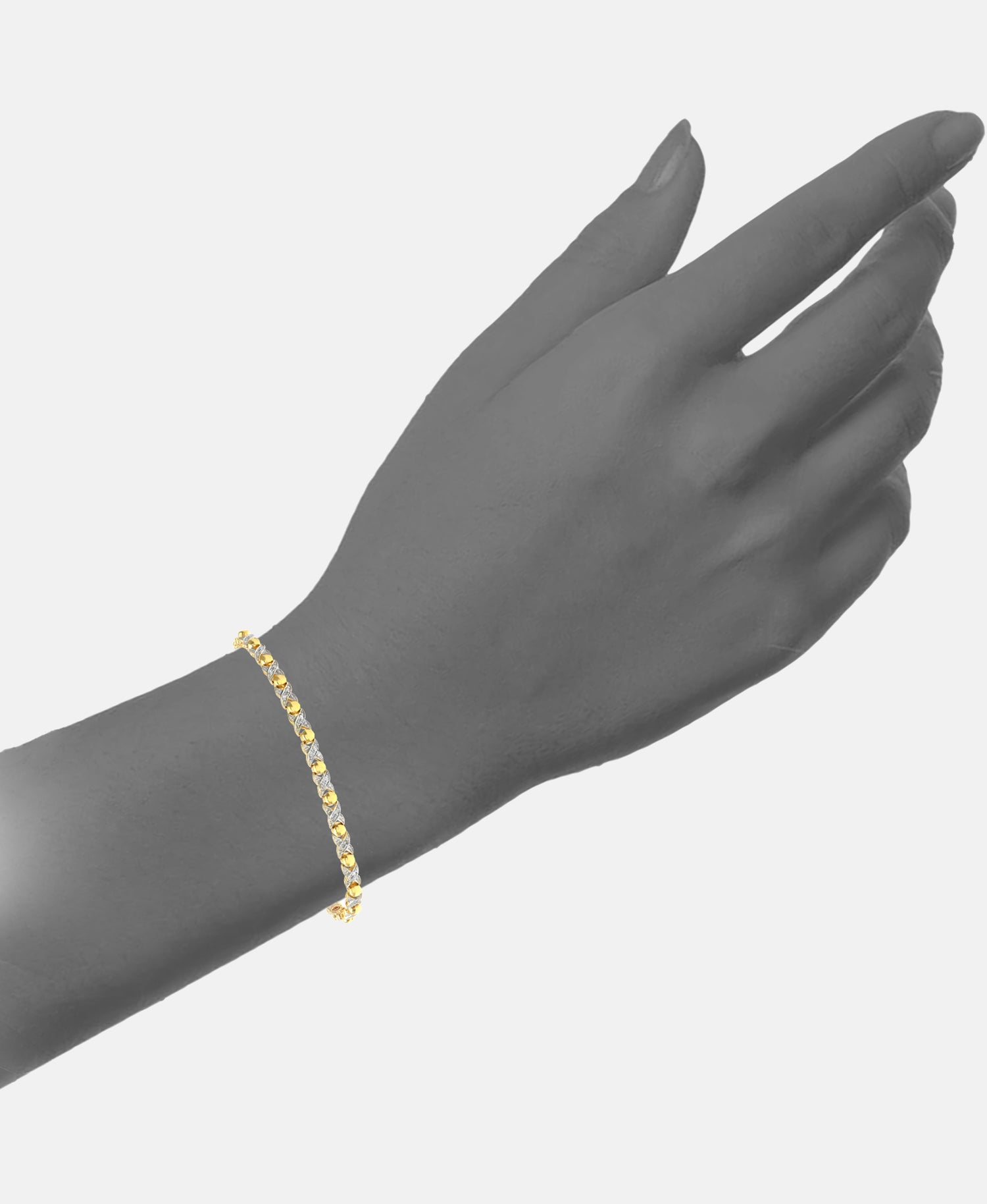 Armband aus 375 Gelbgold mit Diamant