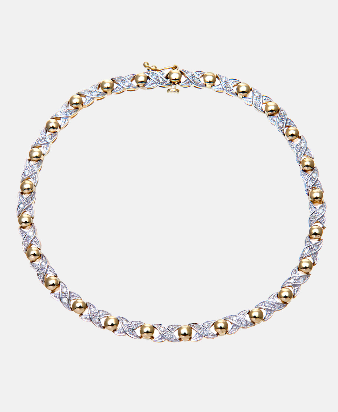 Armband aus 375 Gelbgold mit Diamant