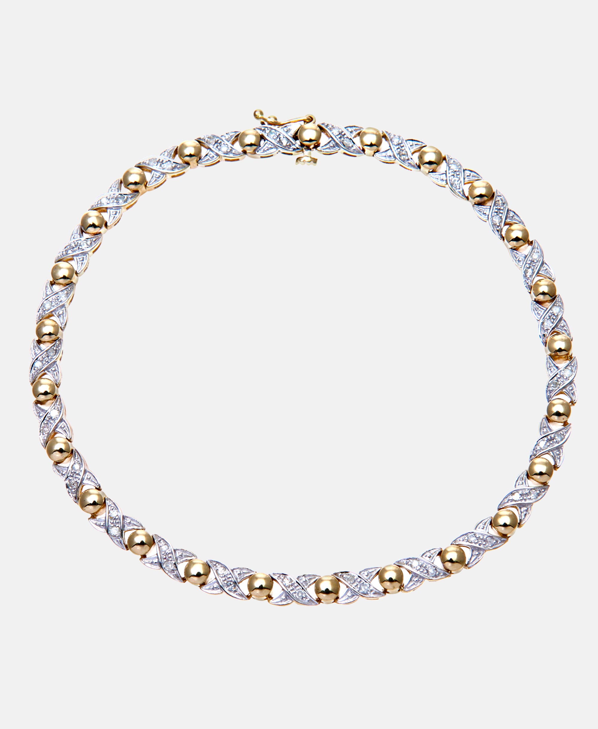 Armband aus 375 Gelbgold mit Diamant