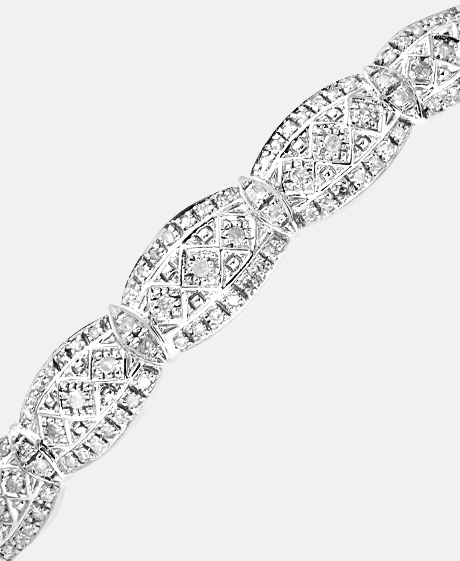 Armreif aus 375 Weißgold mit 0.50 Karat Diamant