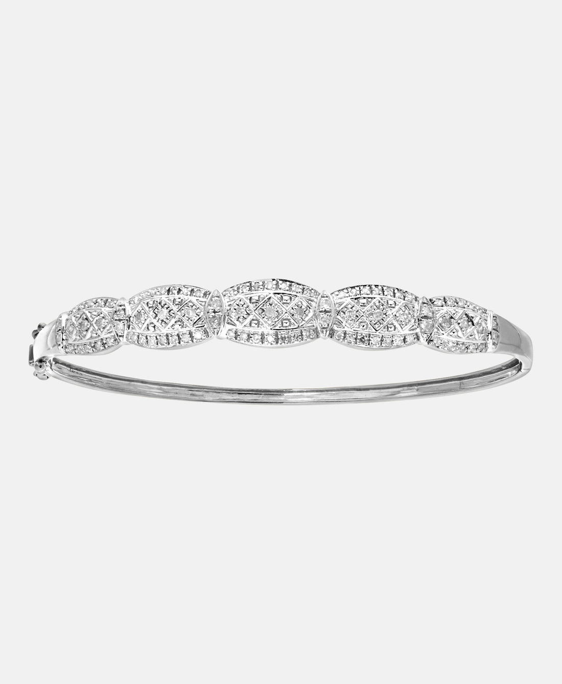 Armreif aus 375 Weißgold mit 0.50 Karat Diamant