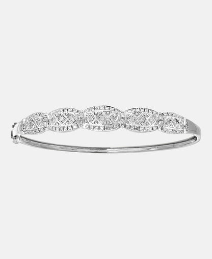 Armreif aus 375 Weißgold mit 0.50 Karat Diamant