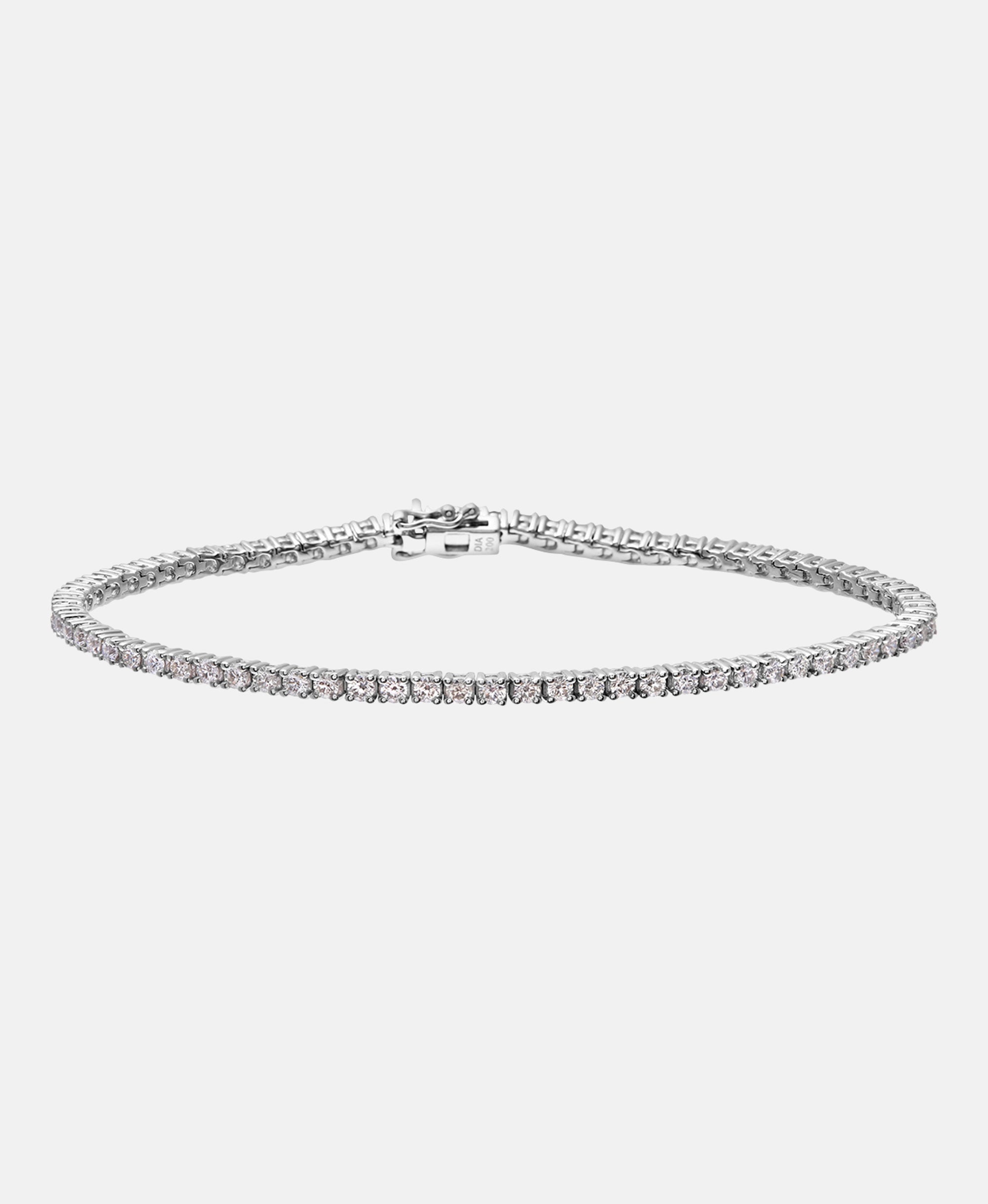 Armband aus 750 Weißgold mit 2 Karat Diamant