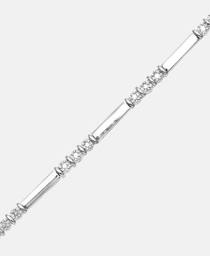 Armband aus 375 Gelbgold mit 0.25 Karat Diamant