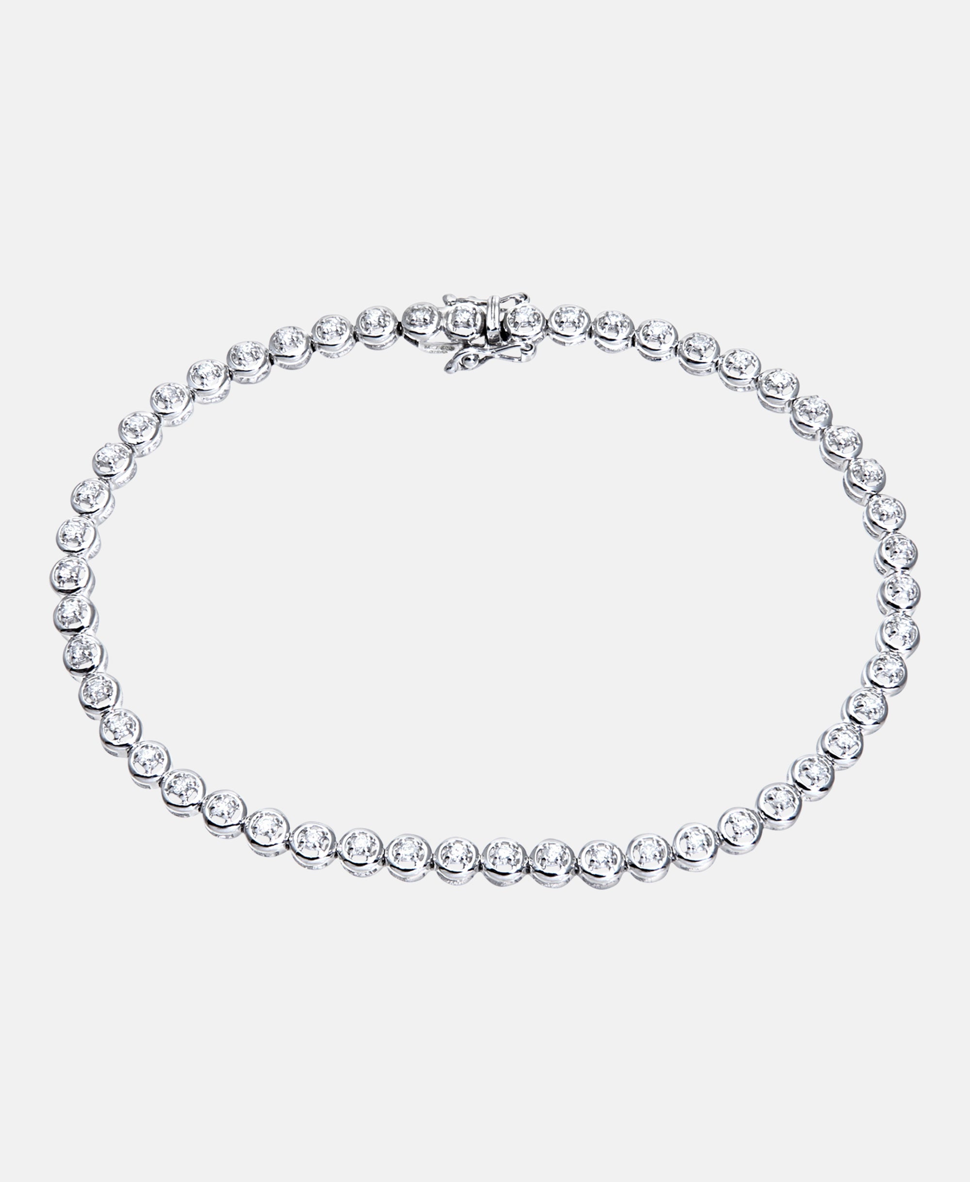 Armband aus 375 Weißgold mit 0.50 Karat Diamant