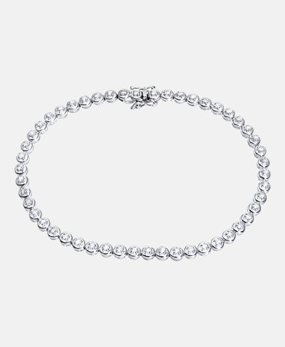 Armband aus 375 Weißgold mit 0.50 Karat Diamant