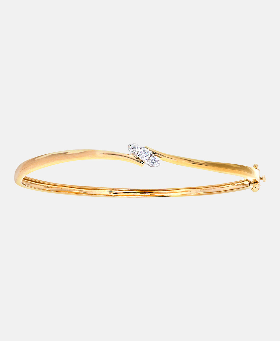 Armreif aus 375 Gelbgold mit 0.25 Karat Diamant