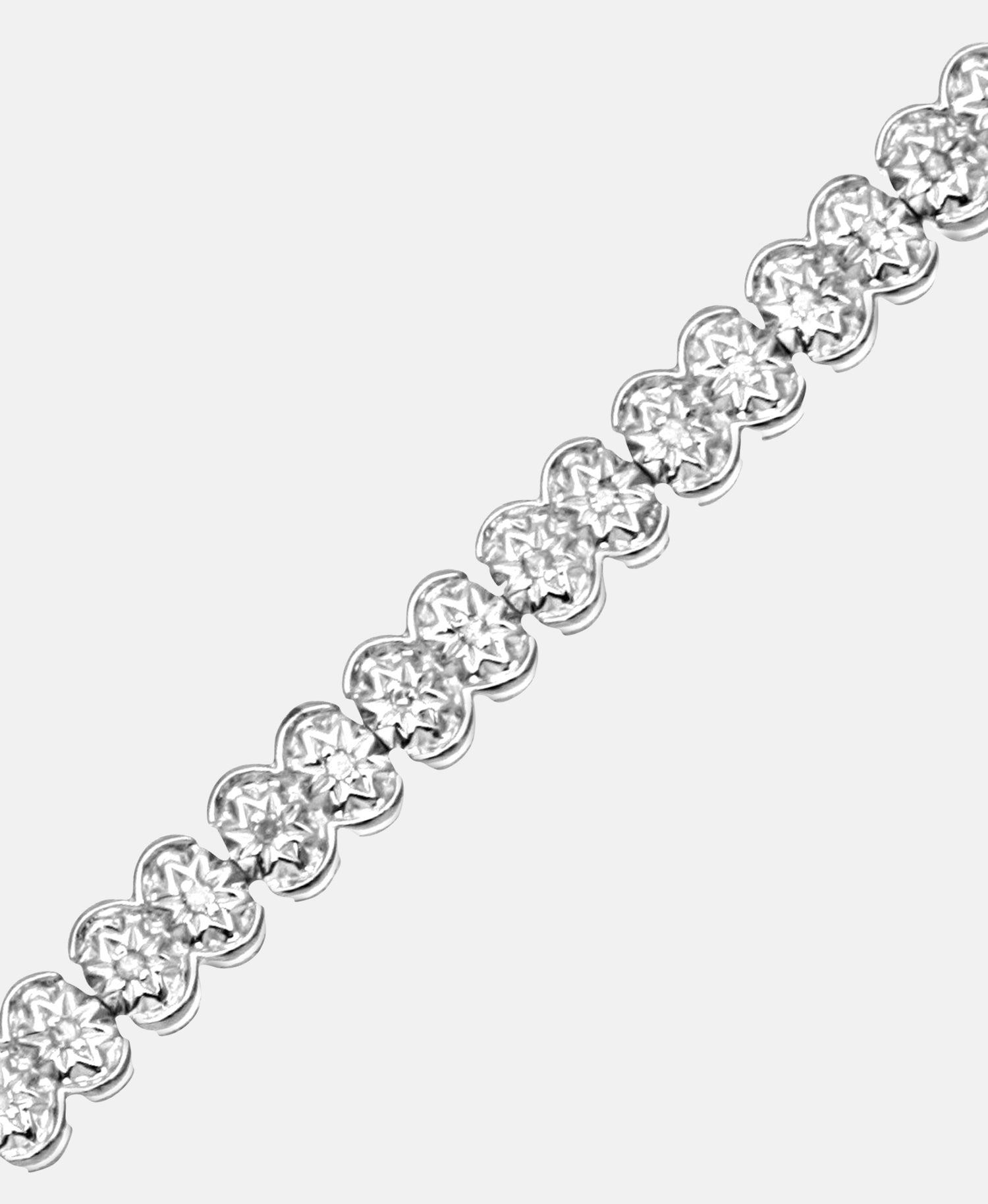 Armband aus 375 Weißgold mit 0.25 Karat Diamant
