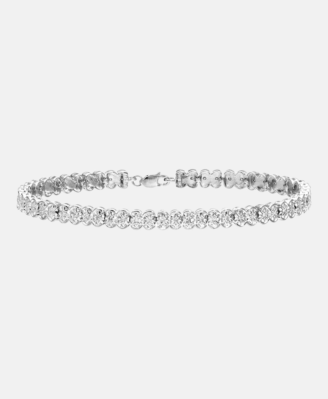 Armband aus 375 Weißgold mit 0.25 Karat Diamant