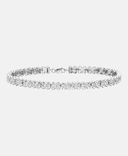 Armband aus 375 Weißgold mit 0.25 Karat Diamant