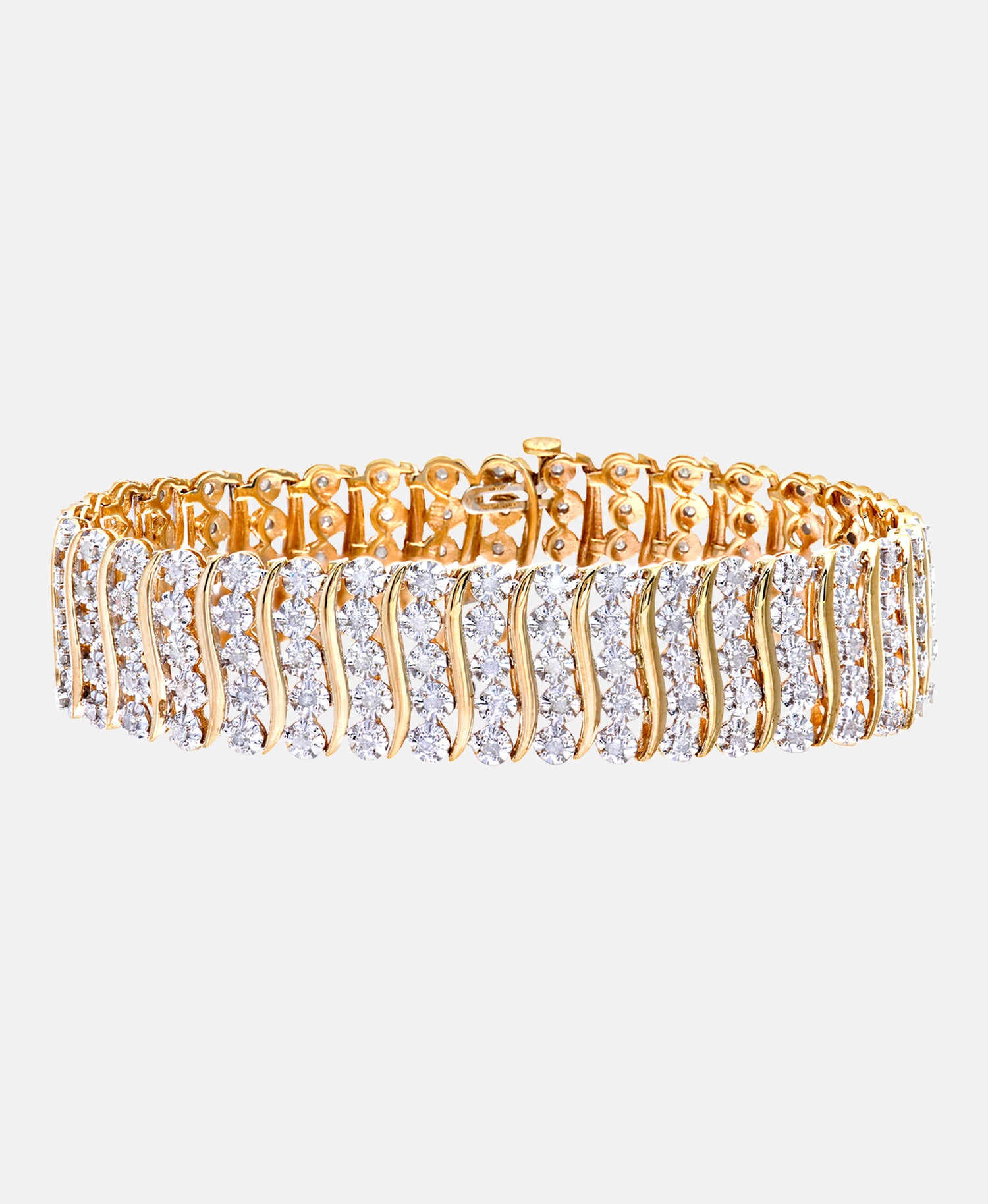 Armband aus 375 Gelbgold mit Diamant