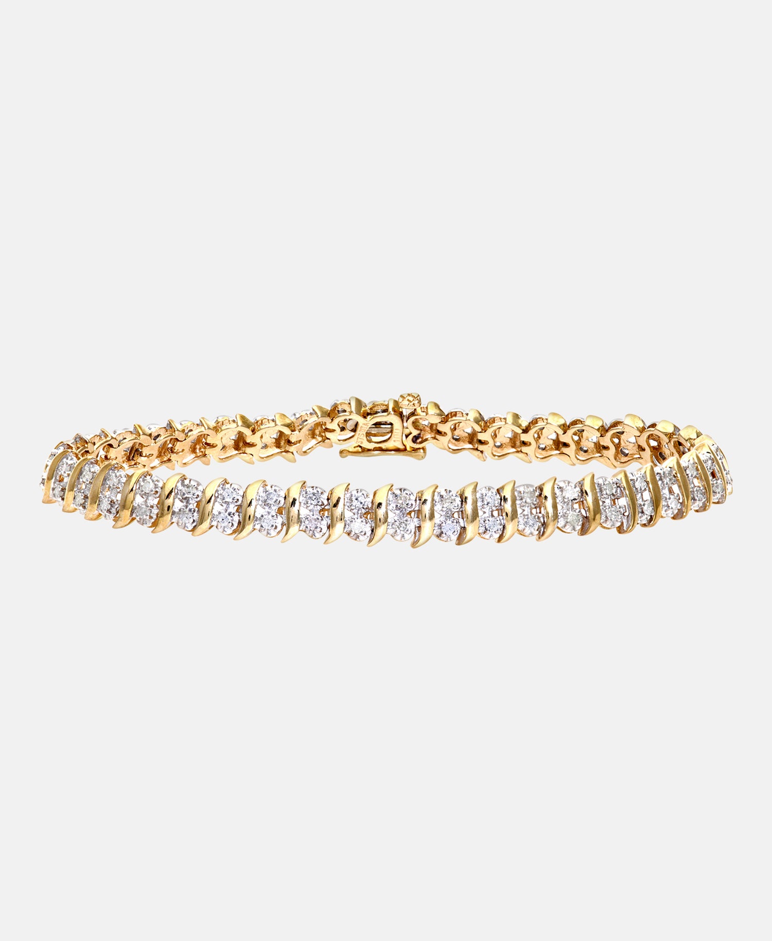 Armband aus 375 Gelbgold mit Diamant