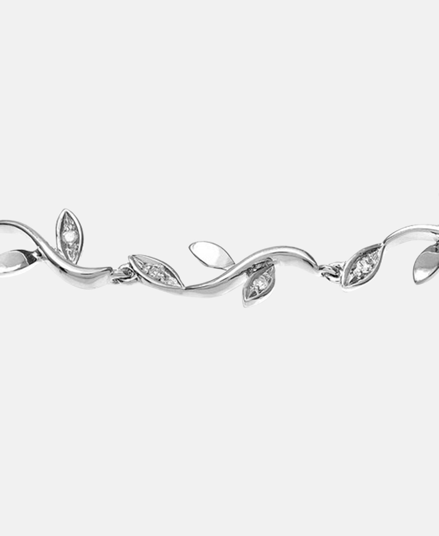 Armband aus 375 Weißgold mit 0.10 Karat Diamant