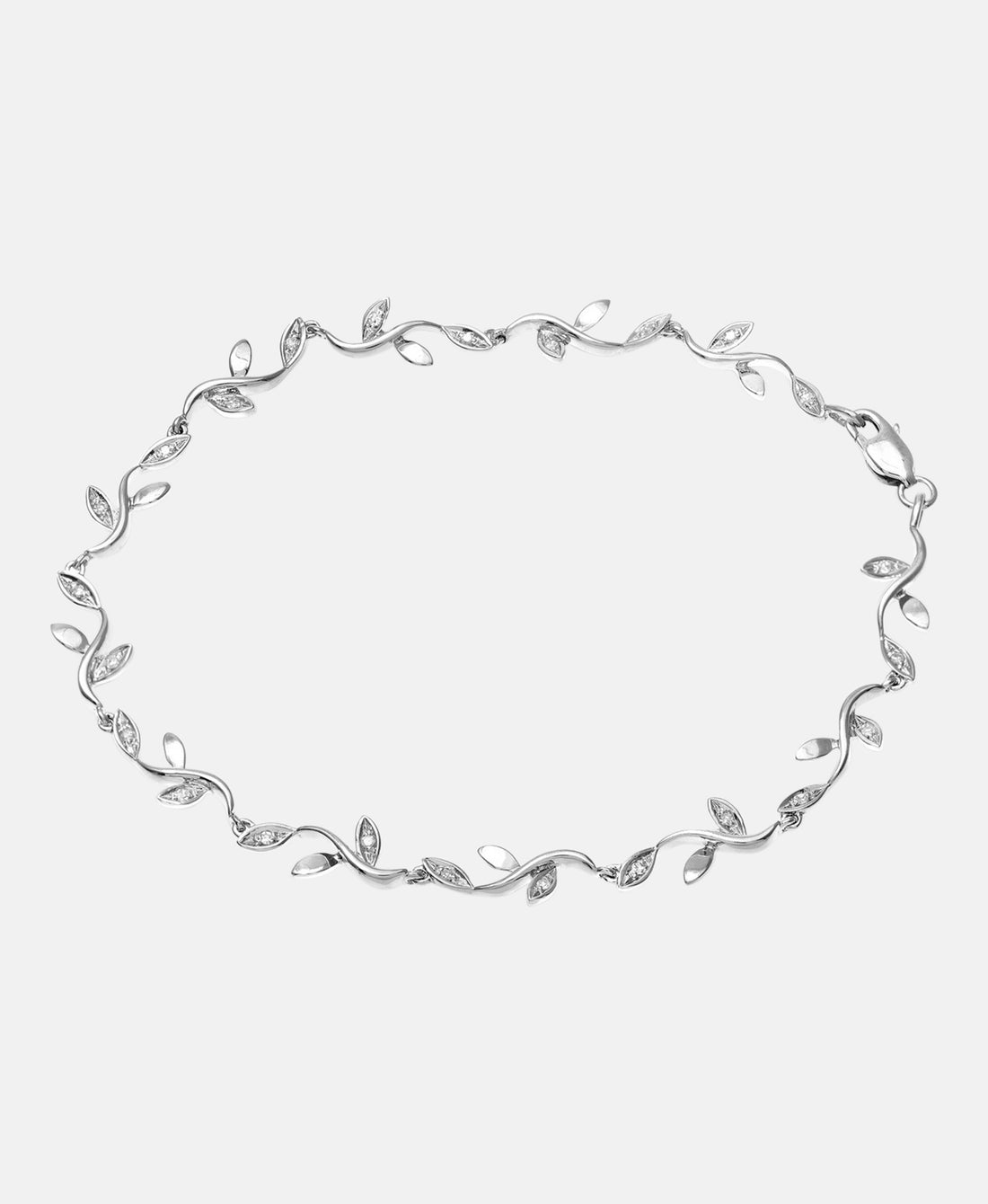 Armband aus 375 Weißgold mit 0.10 Karat Diamant