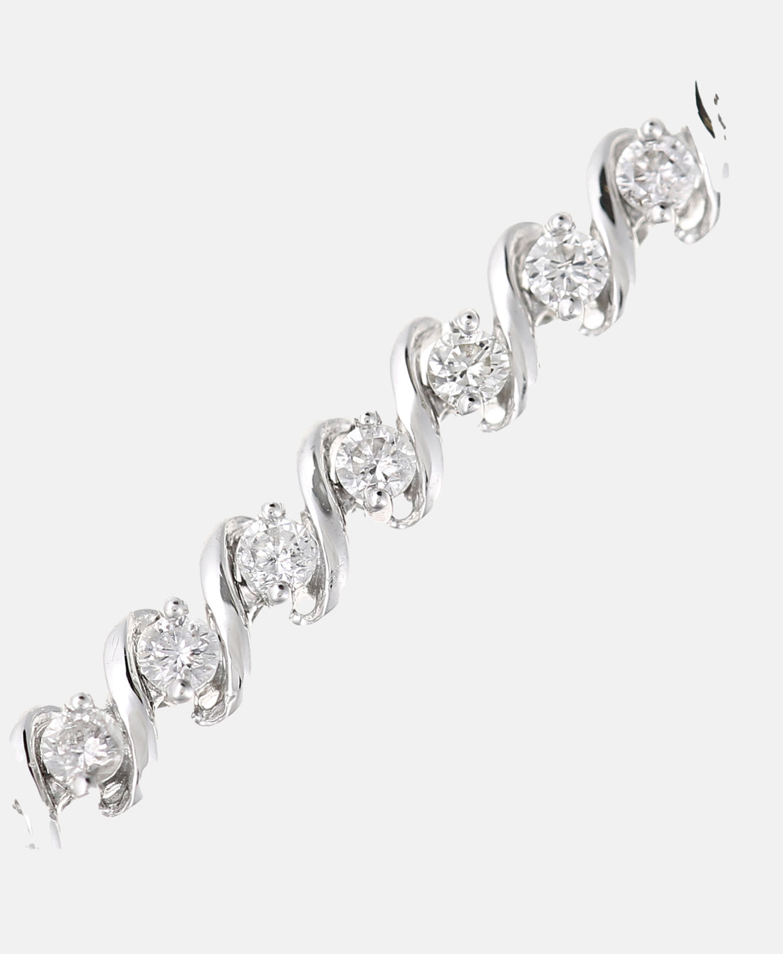 Armband aus 375 Weißgold mit 2.00 Karat Diamant