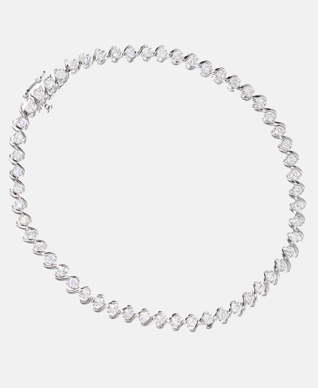 Armband aus 375 Weißgold mit 2.00 Karat Diamant