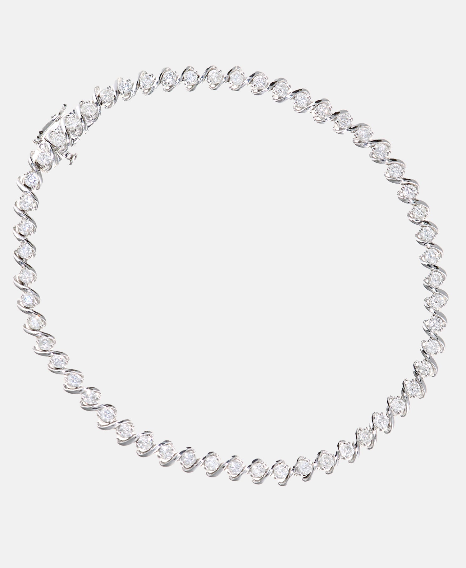Armband aus 375 Weißgold mit 2.00 Karat Diamant