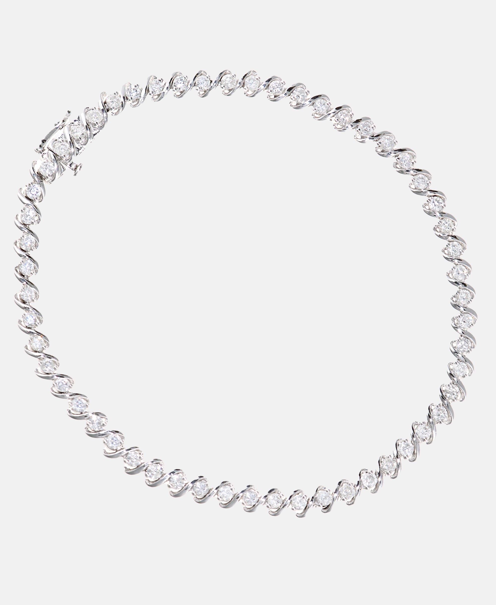 Armband aus 375 Weißgold mit 2.00 Karat Diamant