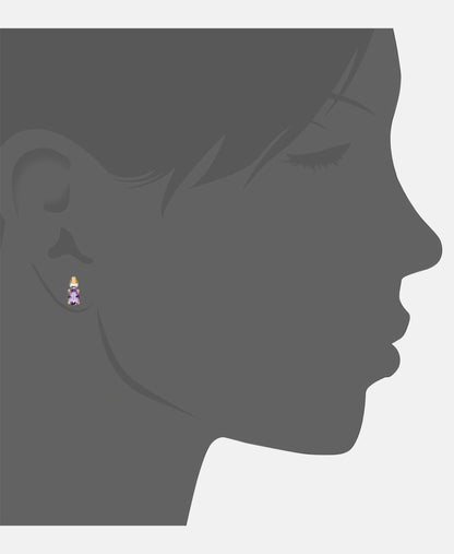 Ohrringe aus 375 Gelbgold mit Amethyst