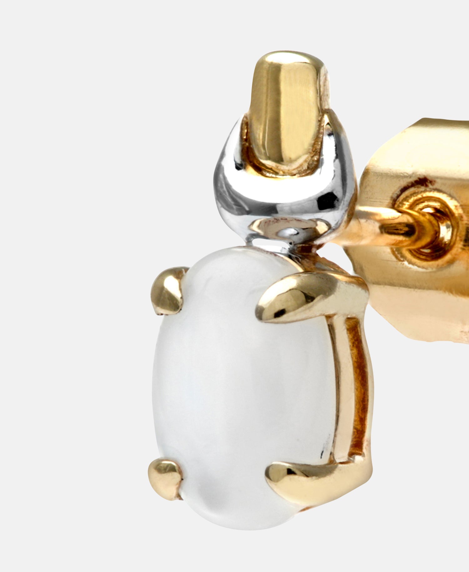 Ohrringe aus 375 Gelbgold mit Opal
