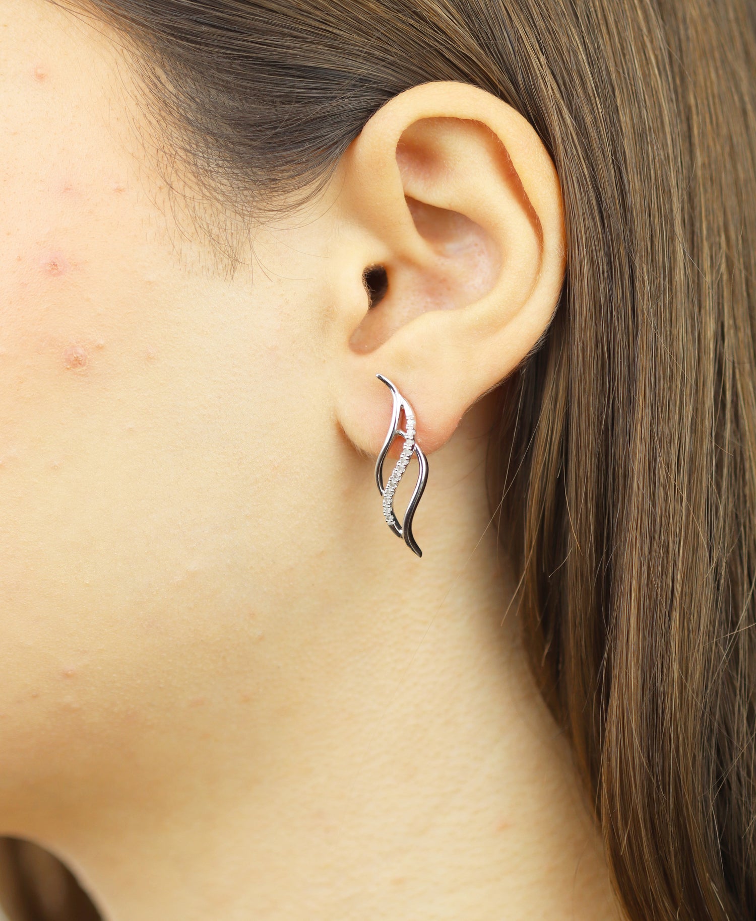 DIAMANT LETERNEL Earrings Silver