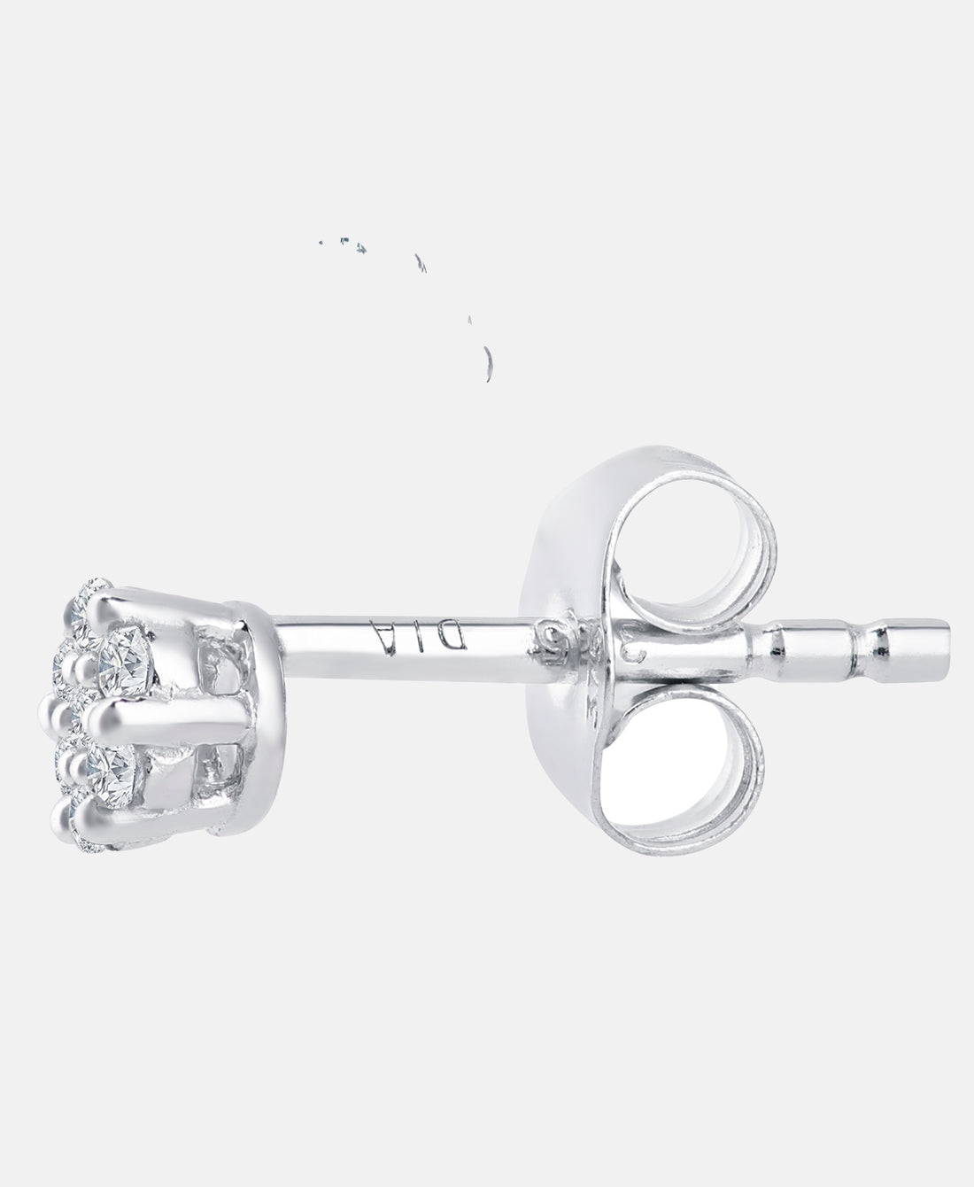 Ohrstecker aus 375 Weißgold mit Diamant
