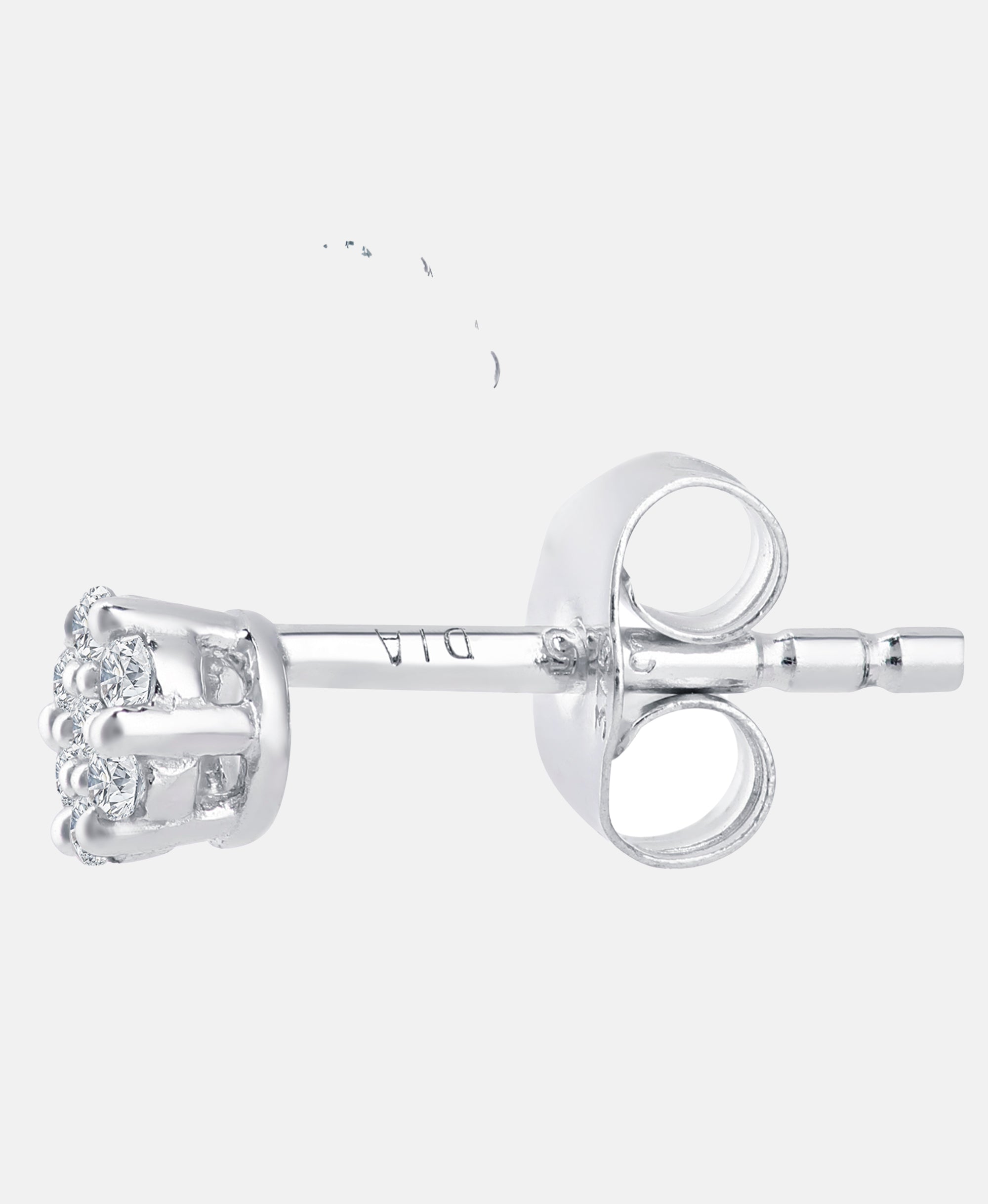 Ohrstecker aus 375 Weißgold mit Diamant