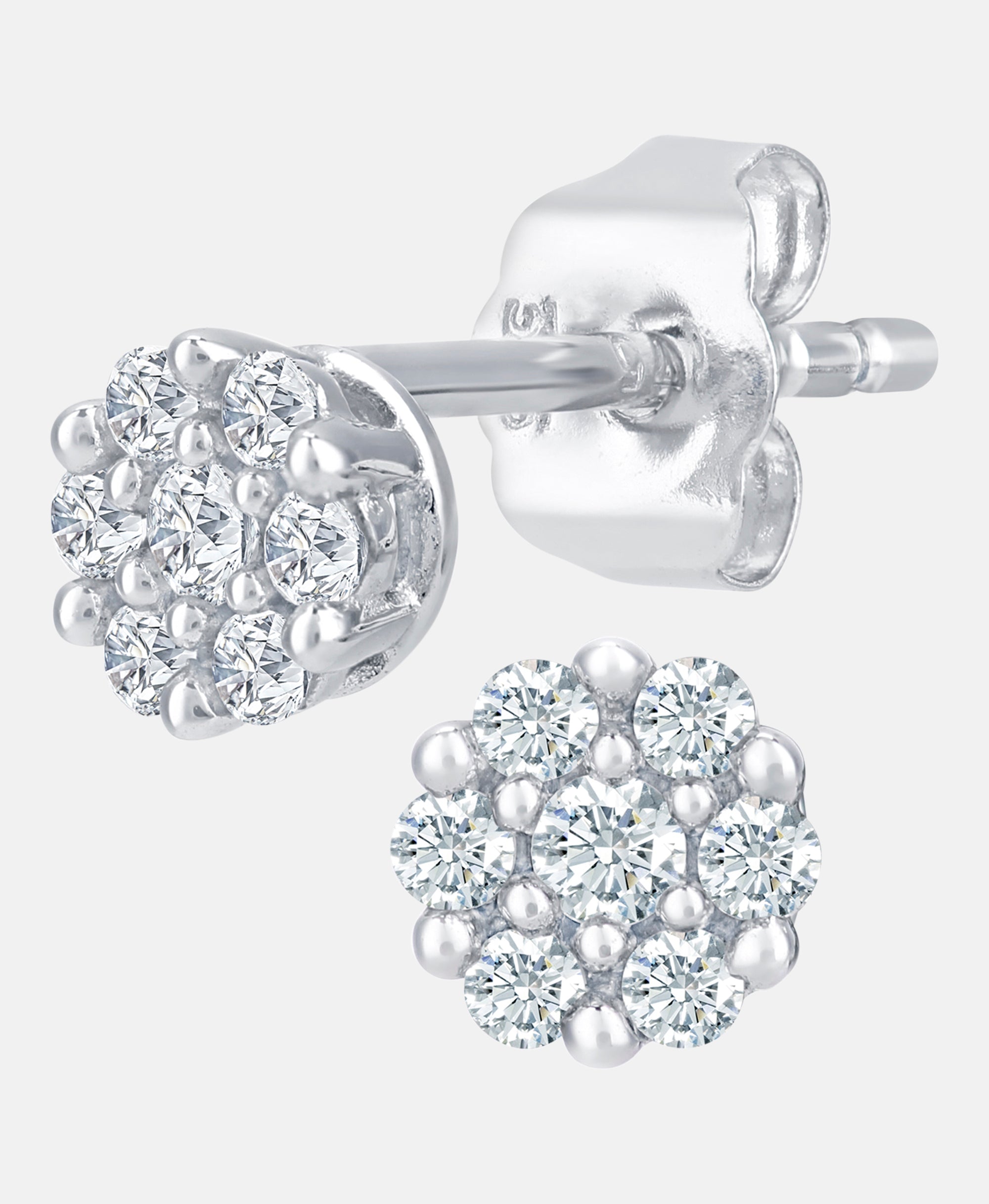 DIAMANT LETERNEL Earrings Silver