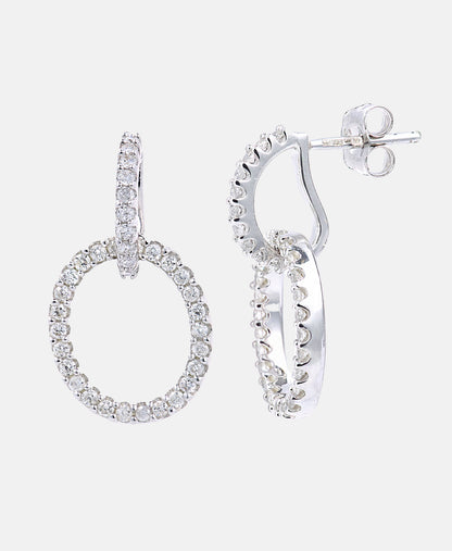 Ohrhänger aus 375 Weißgold mit 0.45 Karat Diamant