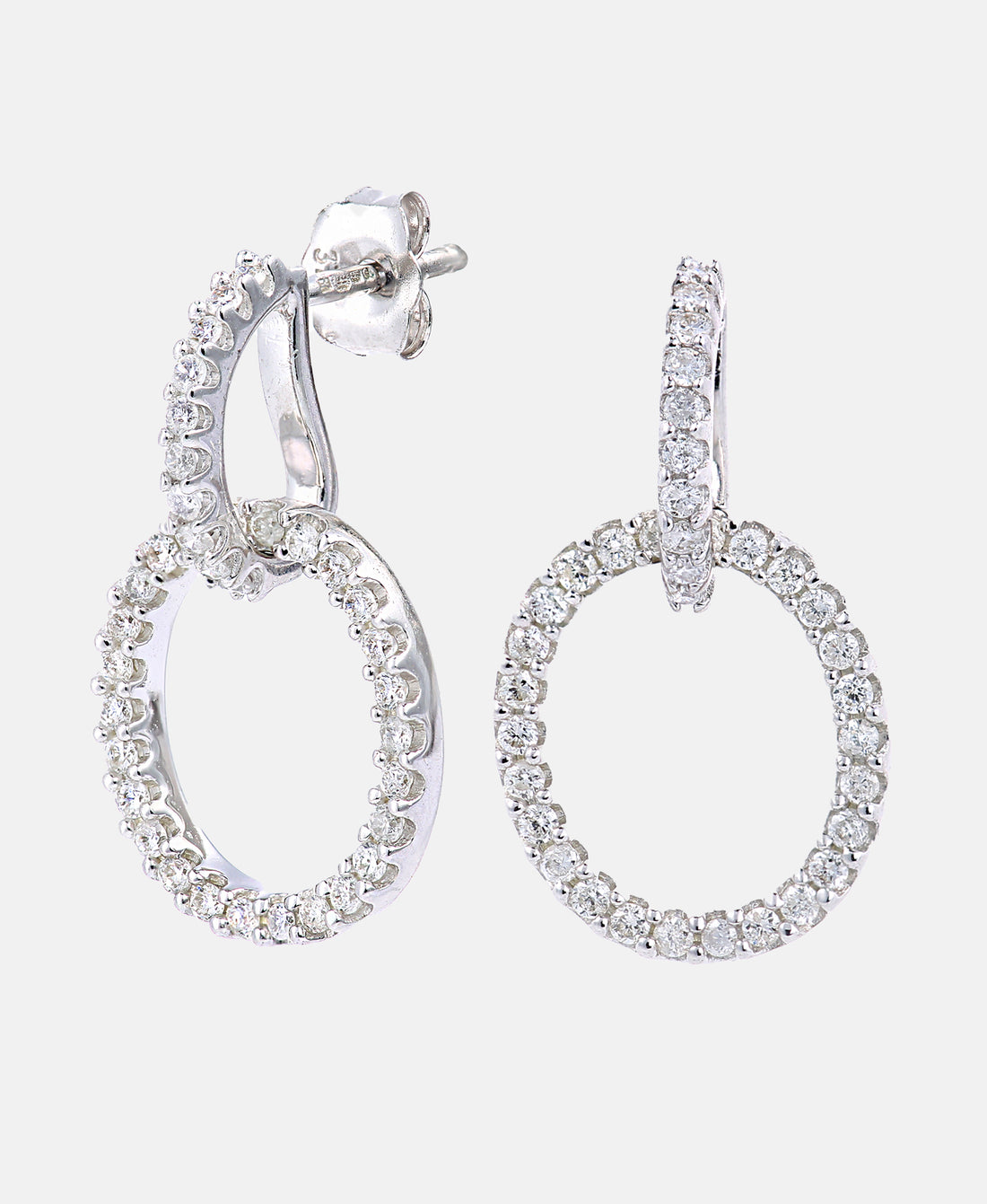 Ohrhänger aus 375 Weißgold mit 0.45 Karat Diamant