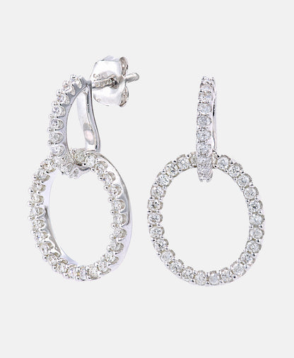 Ohrhänger aus 375 Weißgold mit 0.45 Karat Diamant