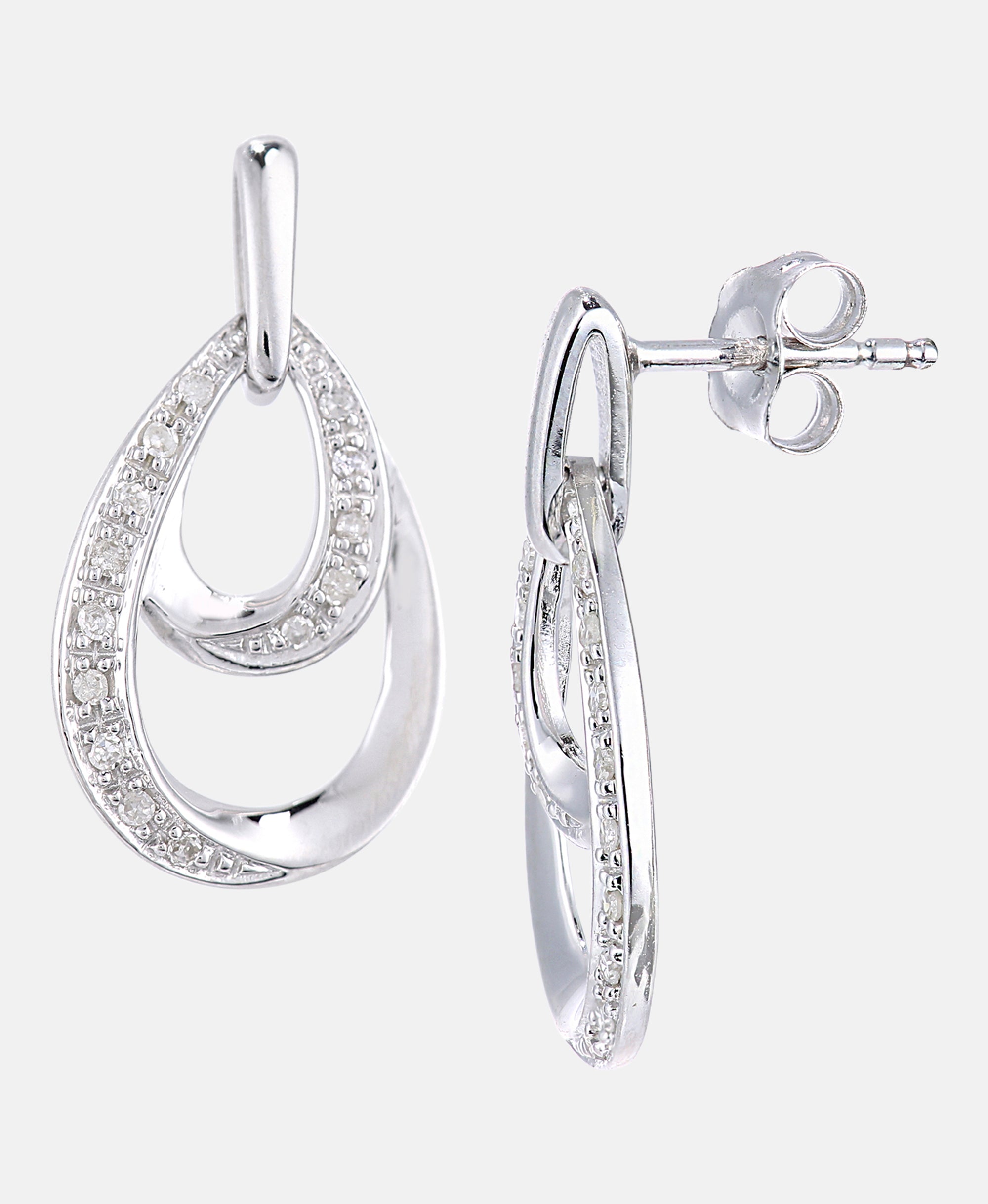 DIAMANT LETERNEL Earrings Silver