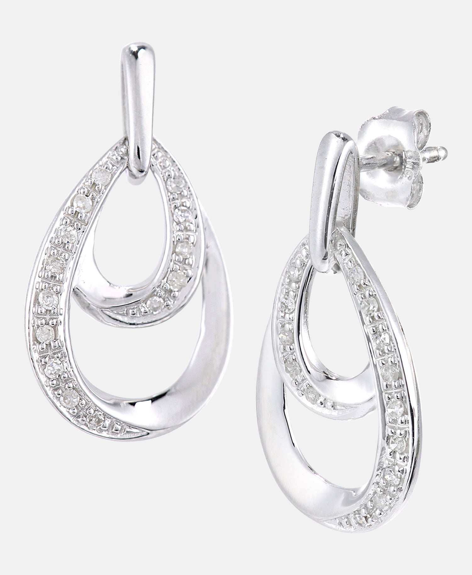 DIAMANT LETERNEL Earrings Silver