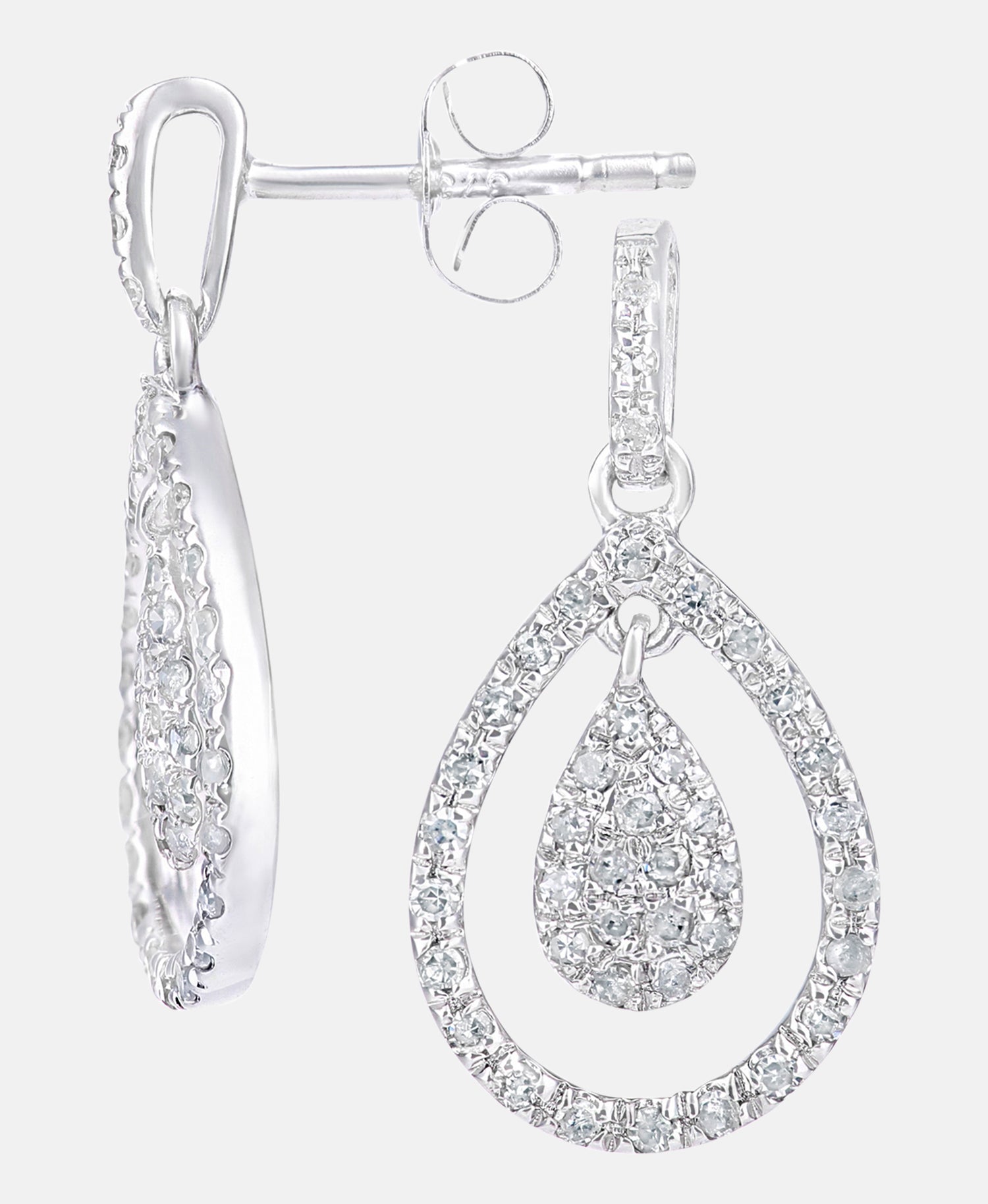 DIAMANT LETERNEL Earrings Silver