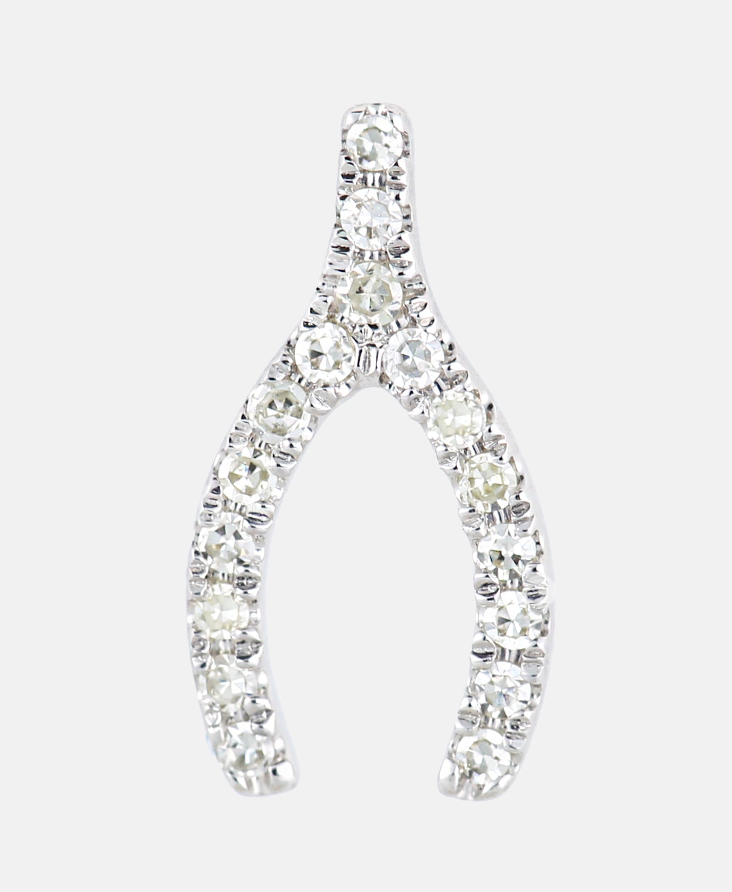 Ohrringe aus 375 Weißgold mit 0.1 Karat Diamant