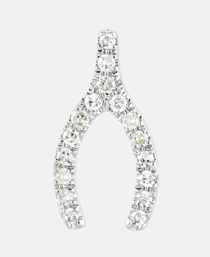 Ohrringe aus 375 Weißgold mit 0.1 Karat Diamant