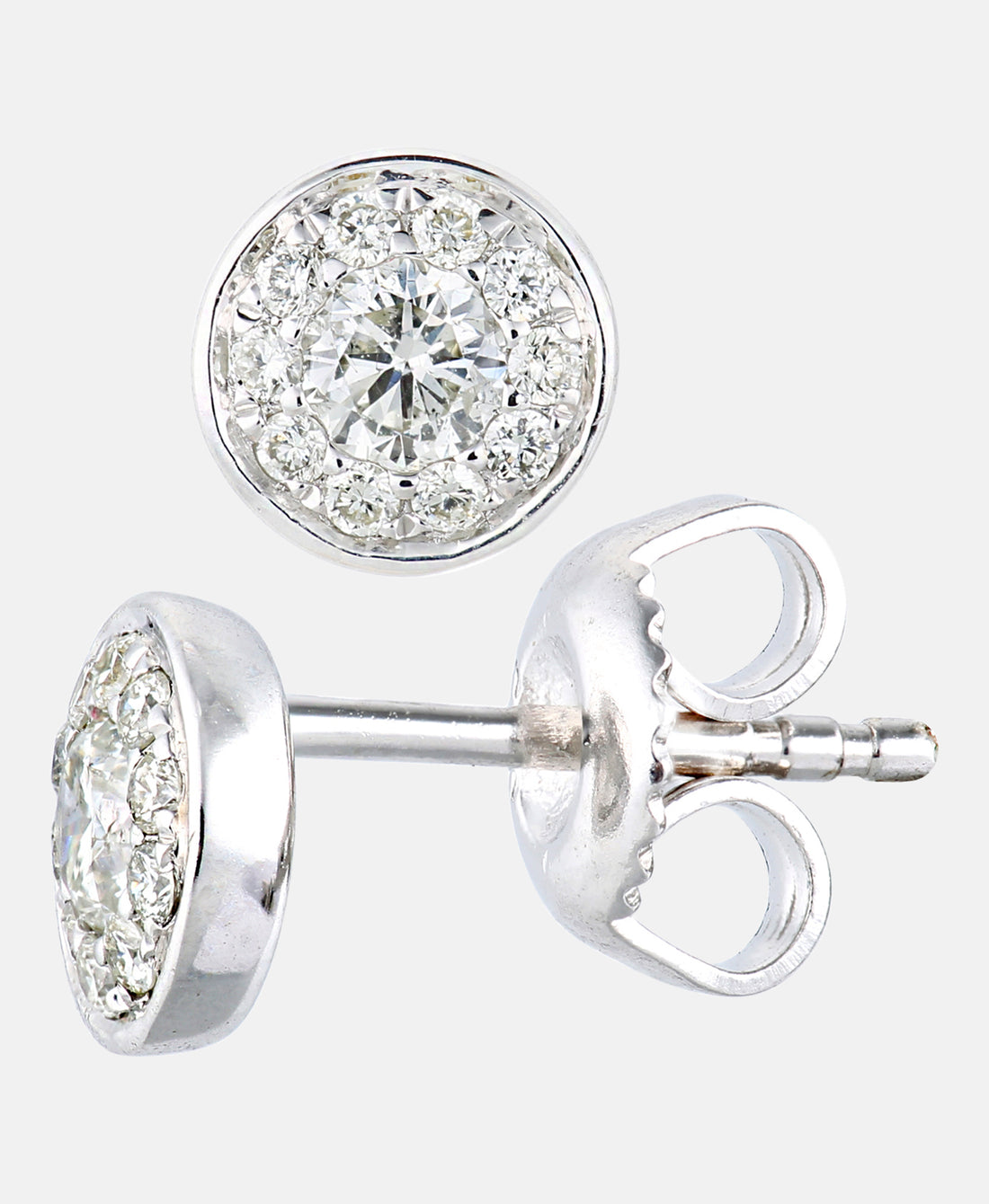 Ohrstecker aus 375 Weißgold mit 0.33 Karat Diamant