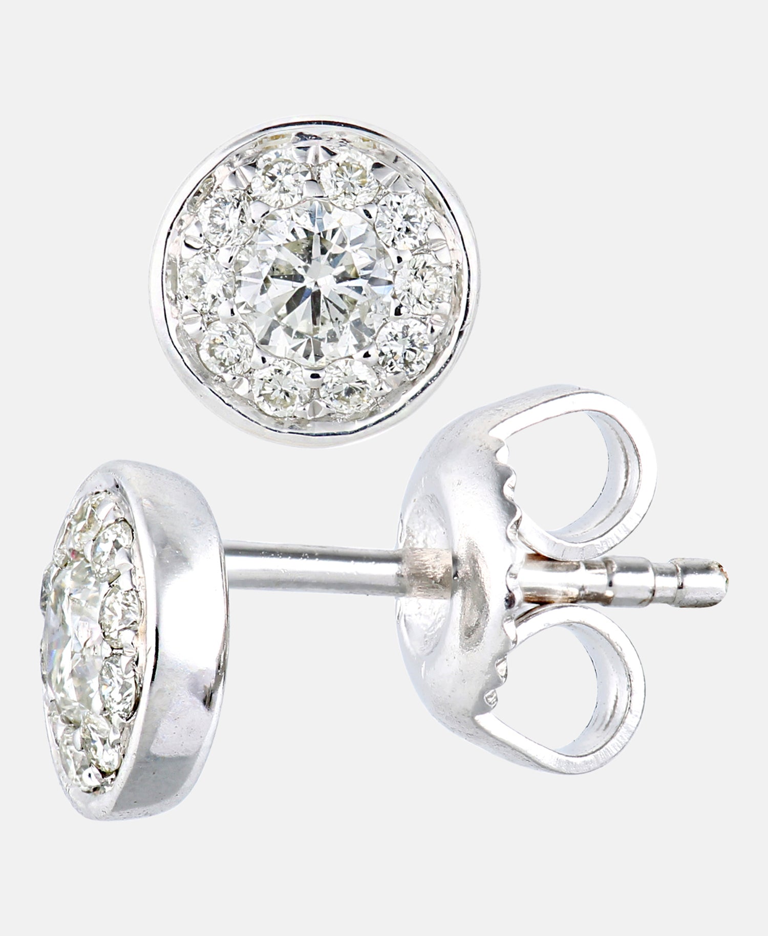 Ohrstecker aus 375 Weißgold mit 0.33 Karat Diamant