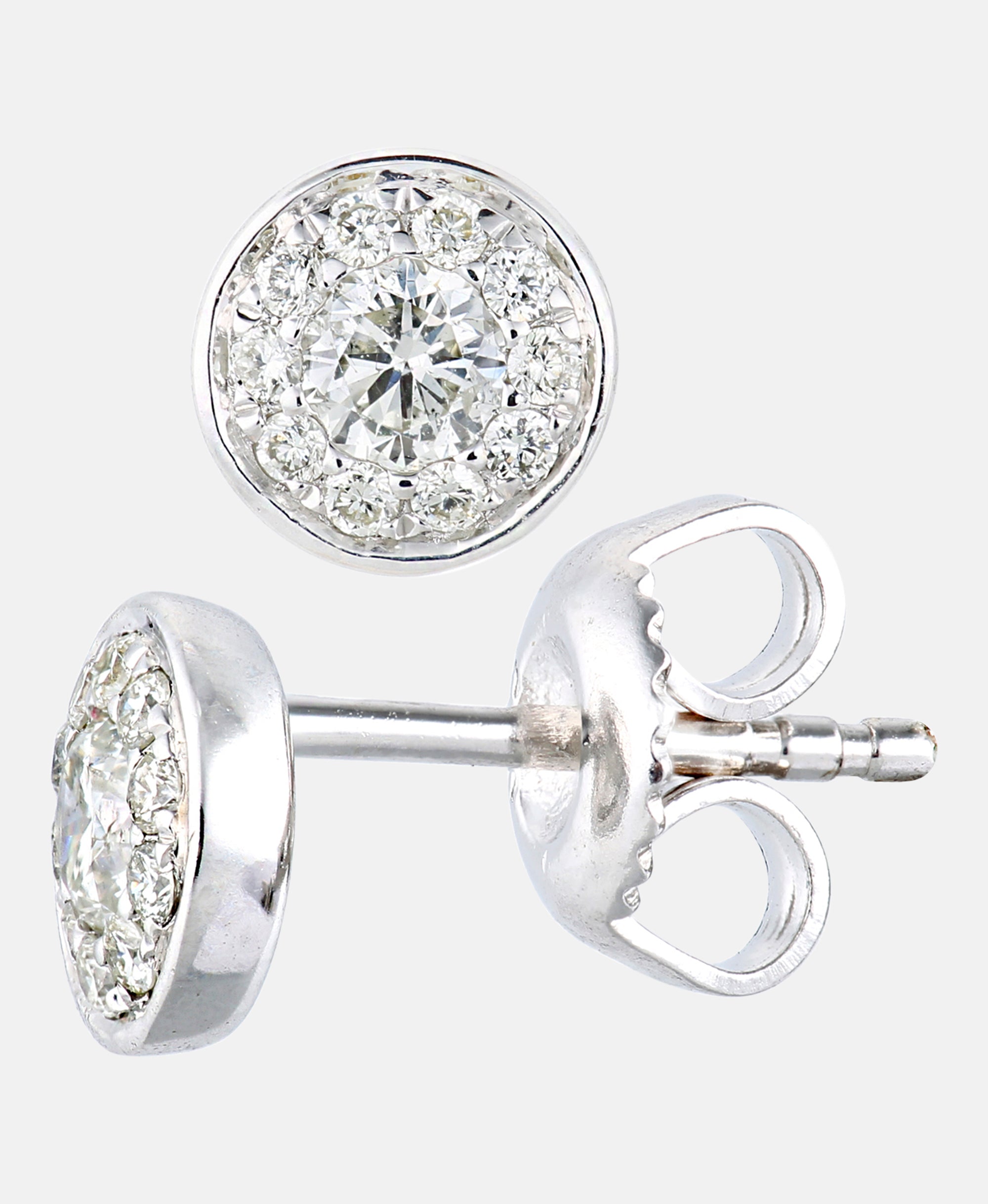 Ohrstecker aus 375 Weißgold mit 0.33 Karat Diamant