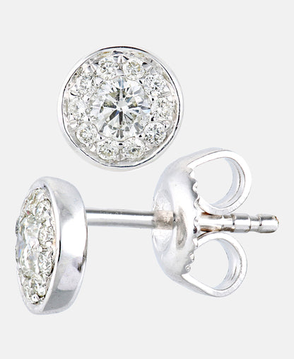 Ohrstecker aus 375 Weißgold mit 0.33 Karat Diamant