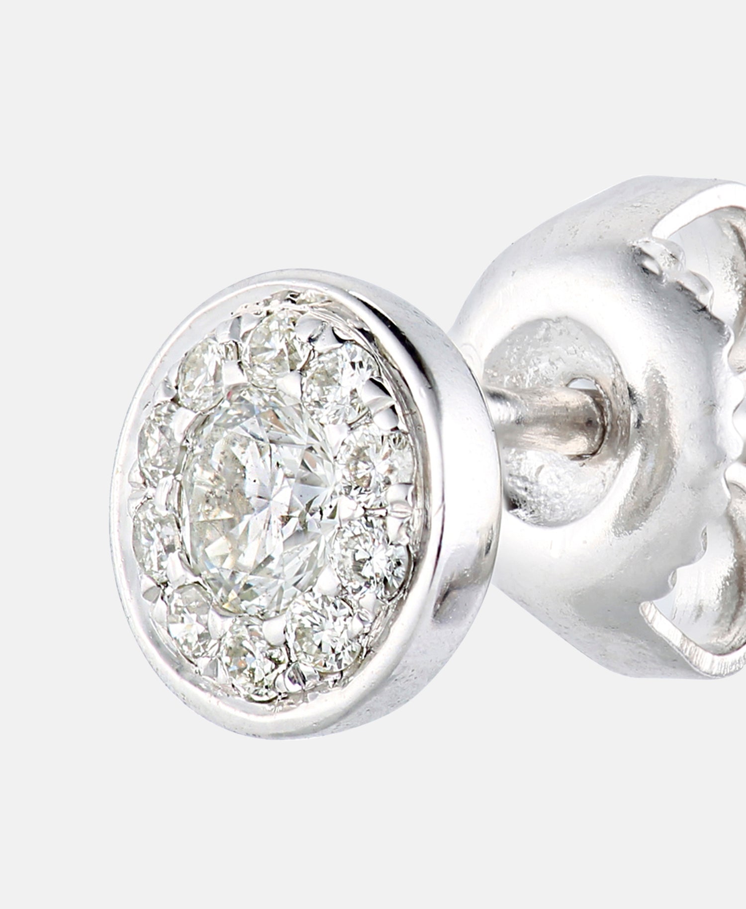 Ohrstecker aus 375 Weißgold mit 0.33 Karat Diamant