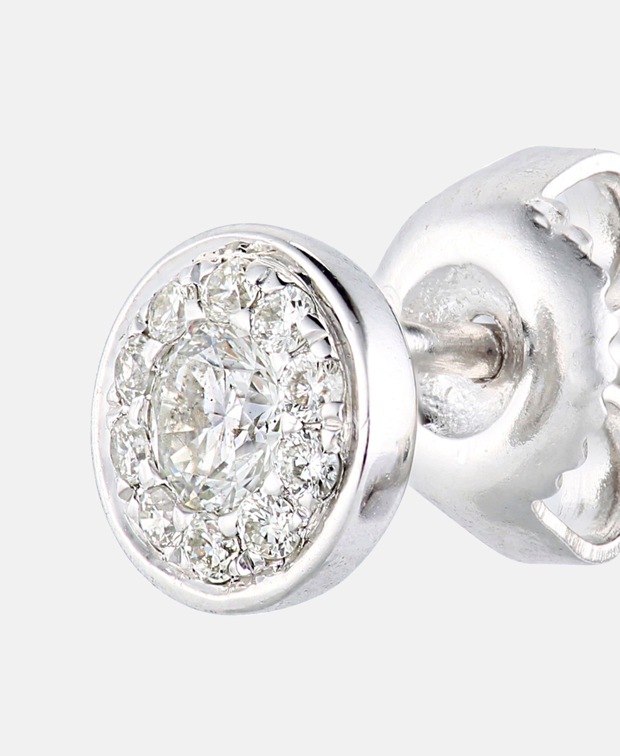 Ohrstecker aus 375 Weißgold mit 0.33 Karat Diamant