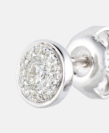 Ohrstecker aus 375 Weißgold mit 0.33 Karat Diamant